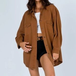 NWT Princess Polly Shacket Oversized Shirt